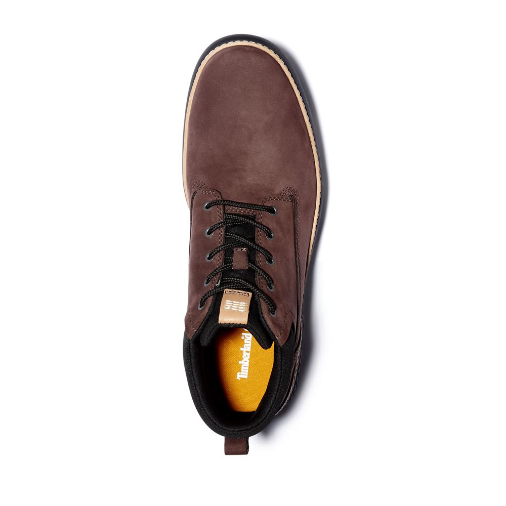 Bocanci Chukka Timberland Barbati Maro Inchis - Cross Mark Better Piele - Romania - WCMPQN518